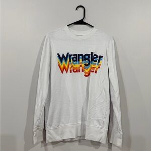Wrangler White Crewneck Sweatshirt